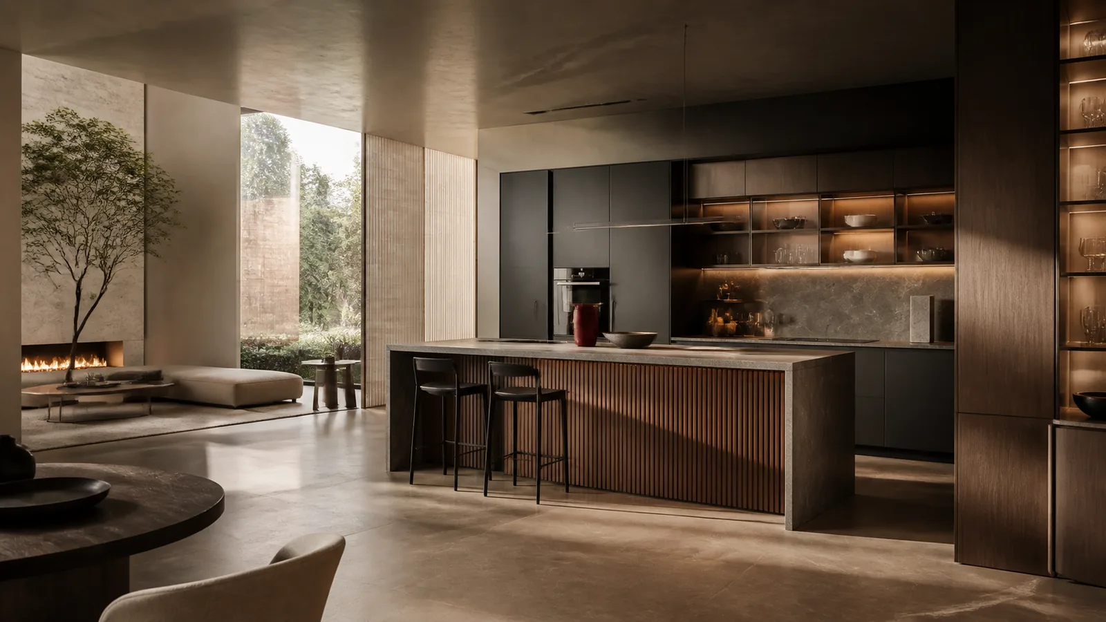 Showroom contemporáneo gestionado con ShowroomCare AI